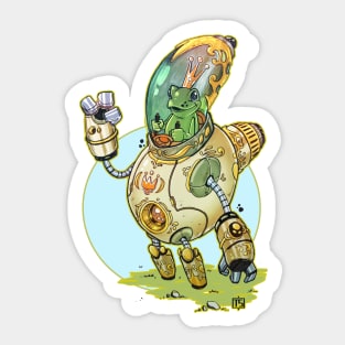 Enchanted frog king mecha Sticker